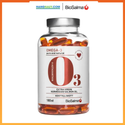 Dầu cá hồi Omega 3 tinh khiết O3 BioSalma (180 viên)