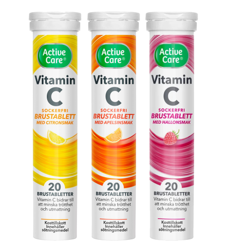 Active Care C-Vitamin 1000mg  | Viên sủi bổ sung Vitamin C 1000mg | Hộp 20 viên