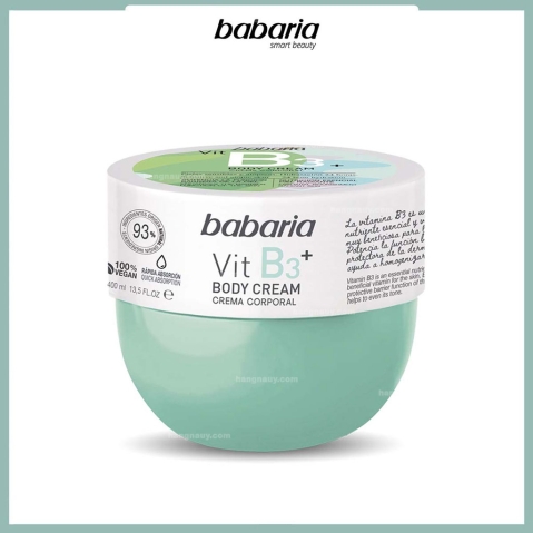 Babaria B3 Body Cream 400ml - Kem dưỡng thể body Babaria B3 trắng da hộp 400ml