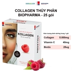 Naturlig Beauty Kollagen Biopharma | Collagen THUỶ PHÂN cá tuyết | Hộp 25 gói