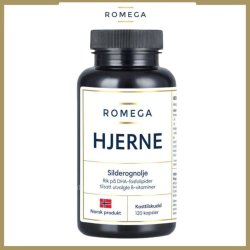 Dầu cá chiết xuất trứng cá trích Omega 3 ROMEGA Hjerne dòng cao cấp nội địa Na Uy (120 viên)