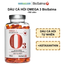 Dầu cá hồi Omega 3 tinh khiết O3 BioSalma (180 viên)