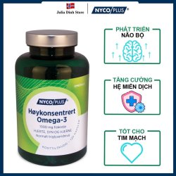 Dầu cá Nycoplus Omega-3 Hoykonsentrert 500mg [120 Viên]