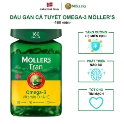 Dầu cá tuyết Na Uy 160 viên | Möller’s Trankapsler
