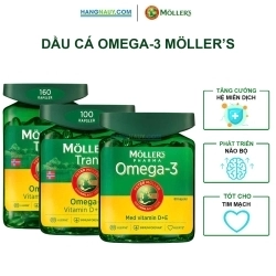 Dầu cá Omega 3 và Vitamin A, D, E MOLLERS nội địa Na Uy