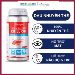 Dầu nhuyễn thể Norwegian Ultra Superba Krill Oil Nauy  - Hộp 90 viên