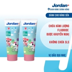 Kem đánh răng cho trẻ em 0-5 tuổi vị dâu Jordan Step 1 - 75g