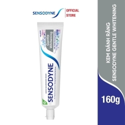 Kem đánh răng SENSODYNE Gentle Whitening 160g giúp giảm ê buốt hiệu quả và làm trắng răng tự nhiên