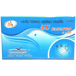 Khẩu trang y tế cao cấp Nam Anh Famapro 4 lớp (50 cái)