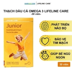 Lifeline Care Junior bổ sung Omega 3, vitamin D | Cho bé từ 3 tuổi | Hộp 30 viên