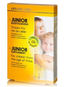 Lifeline Care Junior bổ sung Omega 3, vitamin D | Cho bé từ 3 tuổi | Hộp 30 viên