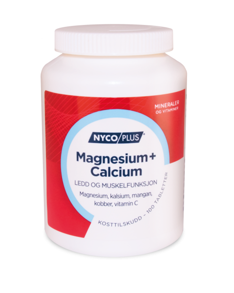 Viên uống bổ sung Nycoplus Magnesium + Calcium | Hộp 100 viên | Danh cho người từ 11 tuổi trở lên