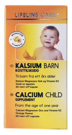 Canxi sữa Lifeline Care Kalsium Barn | Hộp 60 viên