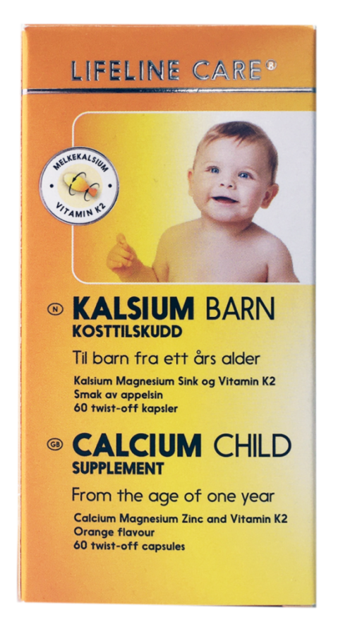 Canxi sữa Lifeline Care Kalsium Barn | Hộp 60 viên