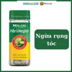 Mollers Pharma Har & Negler Viên uống bổ sung Vitamin ngăn ngừa rụng tóc Nội địa Na Uy | Hộp 90 viên