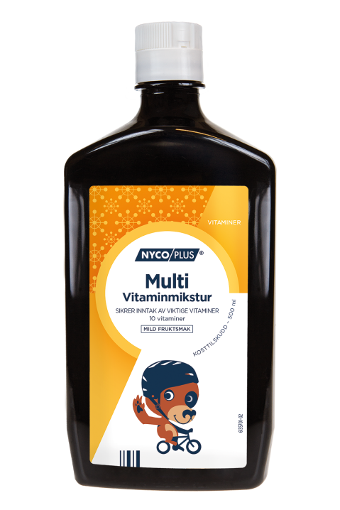 Siro ăn ngon bổ sung Nycoplus Multi Vitaminmikstur | Dành cho bé từ 3 tuổi (500ml)