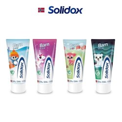 Solidox Barn 50 ml | Kem đánh răng  dành cho bé từ 0 đến 5 tuổi vị dâu