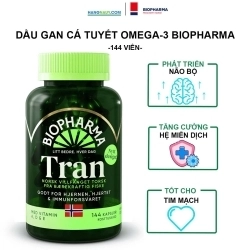 Trankapsler | Bổ sung Vitamin A, D, E | Hộp 144 Viên Biopharma
