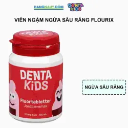 Viên ngậm Fluor ngừa sâu răng DENTA KIDS cho bé từ 3 tuổi - Vị dâu tây