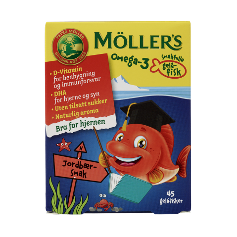 Viên nhai bổ sung | Omega-3 Möller's Gummy Fish | HÀNG NAUY
