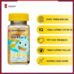 Viên nhai bổ sung DHA trẻ em Trippel Omega-3 Barn Biopharma | Hộp 144 viên