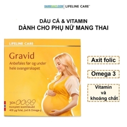 Viên Uống Bổ Sung Bà Bầu Gravid - Lifeline Care [ 5 Vỉ - 24 Viên / Vỉ ]