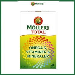 Viên uống bổ sung Omega 3, Vitamin và Khoáng chất Mollers Total (28 ngày)