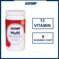 Viên uống bổ sung Vitamin Multi Nycoplus Nauy lọ 200 viên