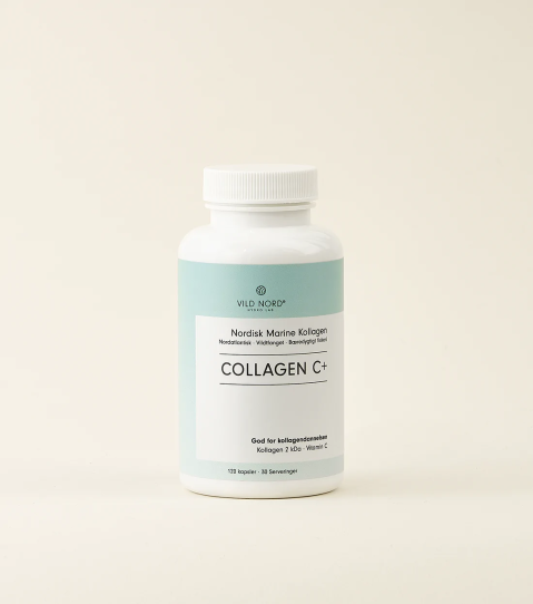Viên uống Collagen Capsules C+ thủy phân Vild Nord nội địa Na Uy | Hộp 120 viên