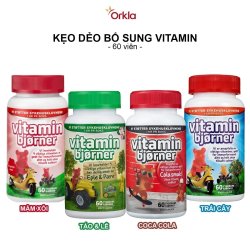 Kẹo dẻo bổ sung VITAMIN hình chú gấu Bjorner | Hộp [60 Viên] | Cho bé từ 3 tuổi trở lên