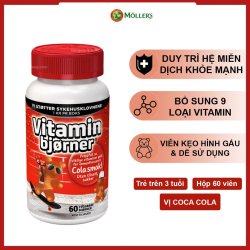 Vitaminbjorner Med Colasmak | Kẹo dẻo bổ sung VITAMIN hình chú gấu Bjorner